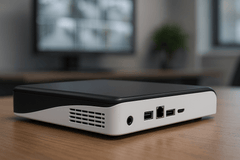 4-kanalni NVR sustav video nadzora - bočni pogled