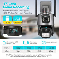 4K 8MP dvostruka WiFi kamera za vanjski KUĆNI VIDEO NADZOR