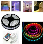 RGB Led Traka Za TV 5m ŠARENA 220V 16 Boja
