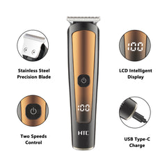 HTC AT-208 Profesionalna Mašinica Za Šišanje Kose i Brade - Bežična 2u1