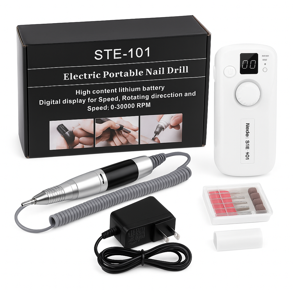 STE-101 Electric Portable Nail Drill - Uređena slika za Shopify