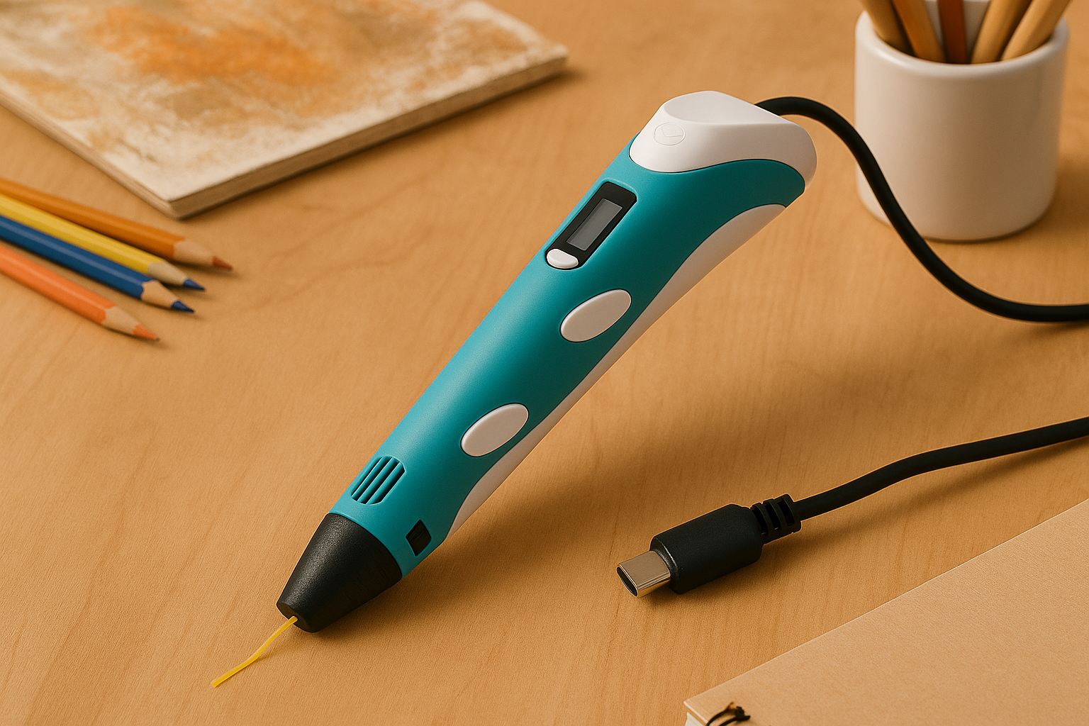 3D olovka za crtanje - pogled pod uglom