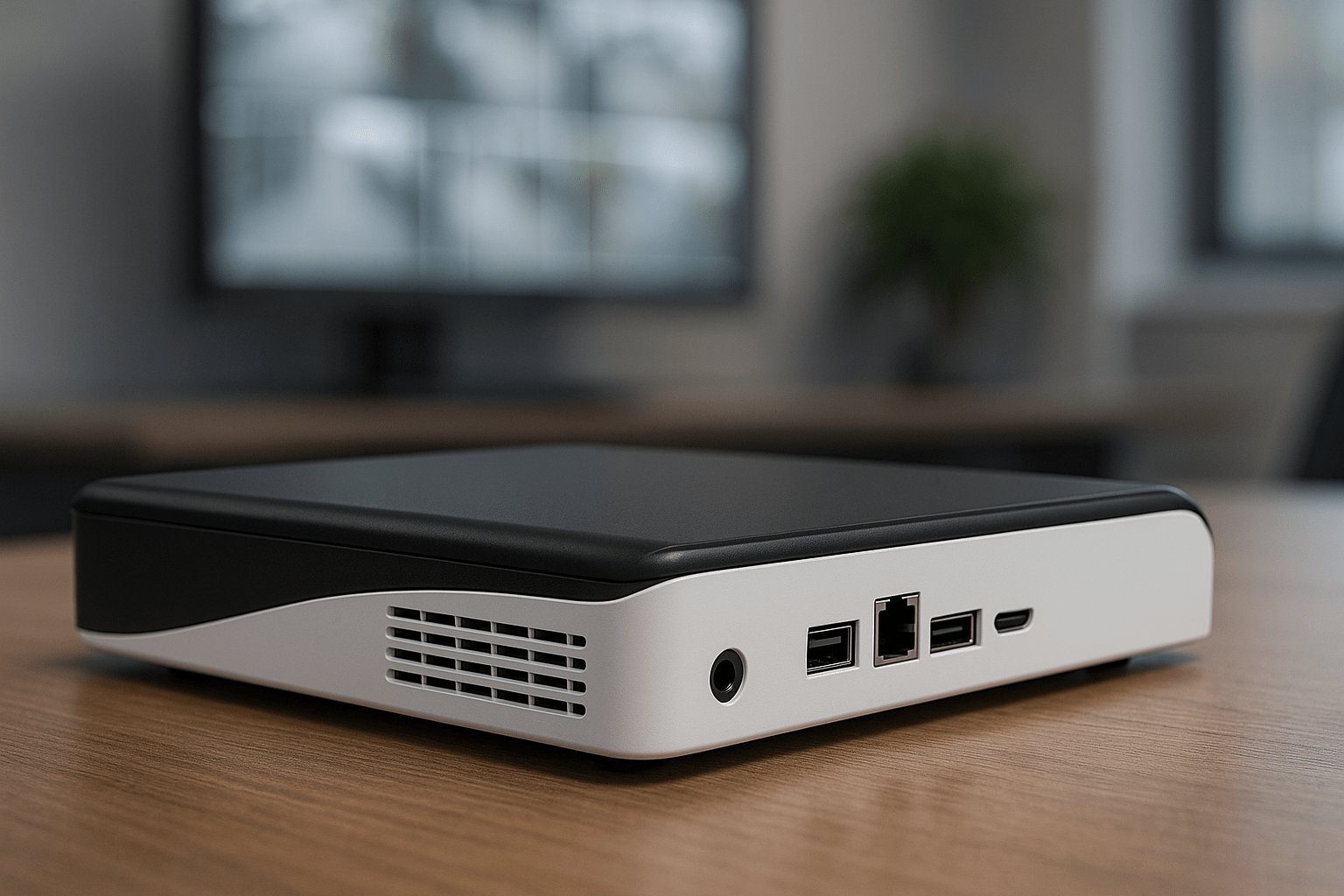 4-kanalni NVR sustav video nadzora - bočni pogled