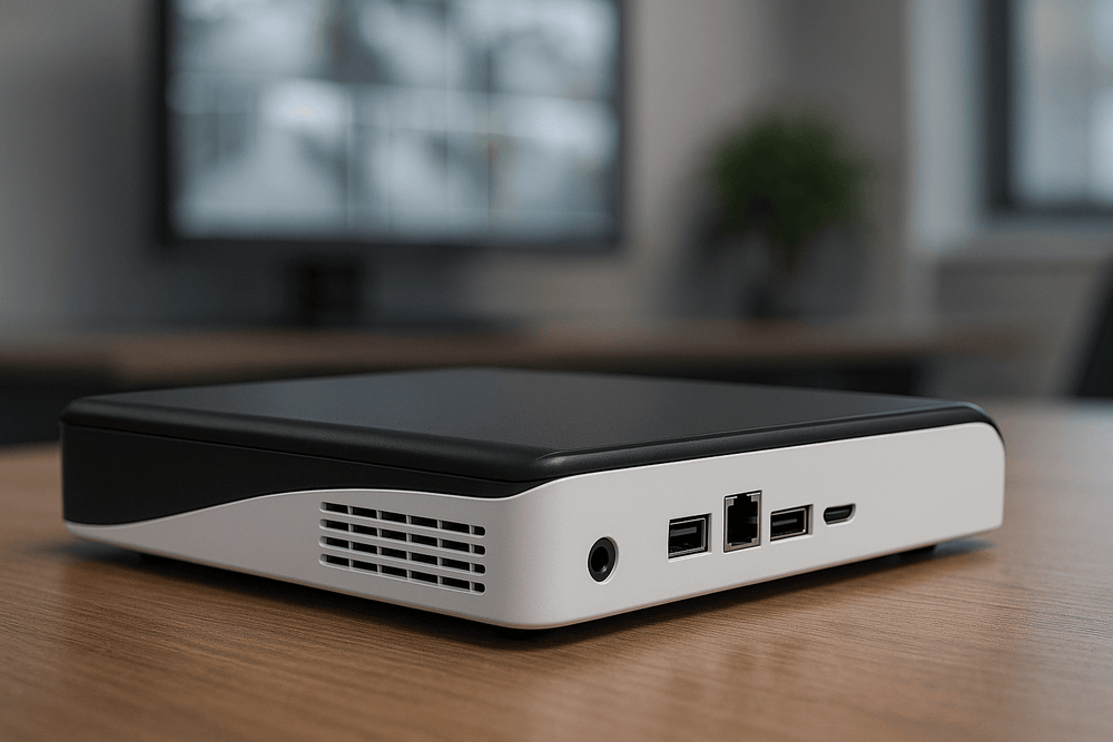 4-kanalni NVR sustav video nadzora - bočni pogled