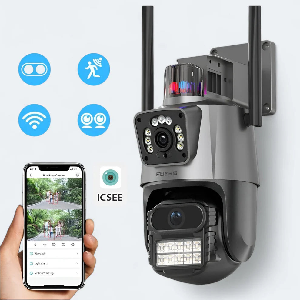 4K 8MP dvostruka WiFi kamera  za van KUCNI VIDEO NADZOR