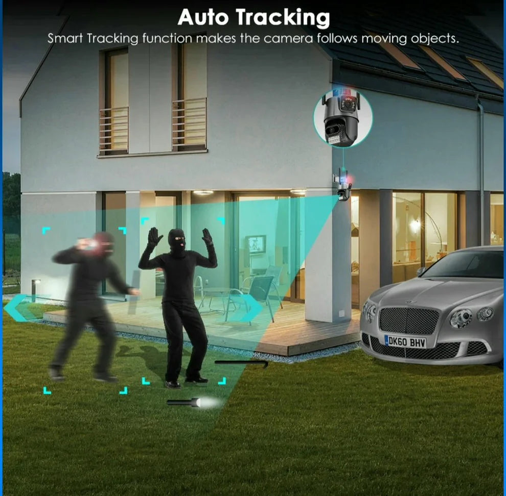 4K 8MP dvostruka WiFi kamera  za van KUCNI VIDEO NADZOR