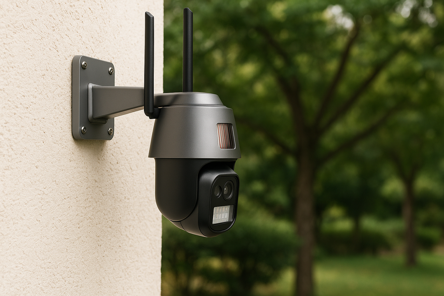 4K 8MP dvostruka WiFi kamera - bočni profil 5