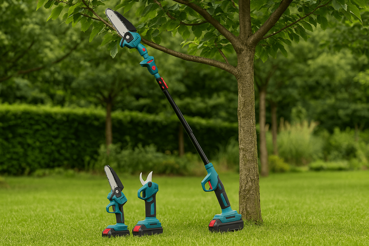 Aku teleskopska pila set - realistična 4