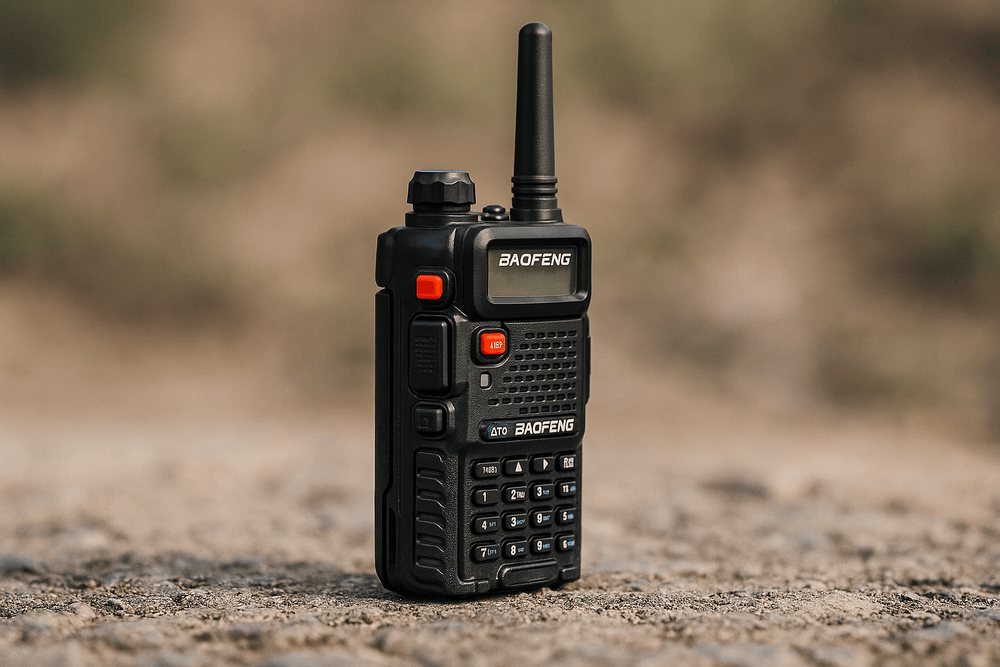 Baofeng UV-5R radio - bočni profil
