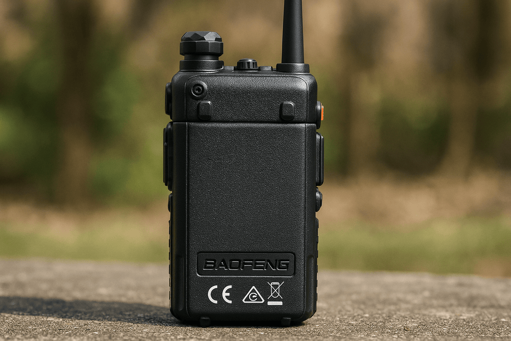 Baofeng UV-5R radio - pogled unazad