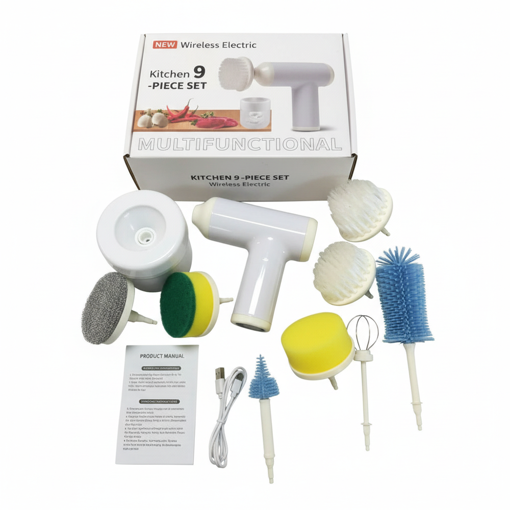 Bežična električna četka za čišćenje - 9 dijelova