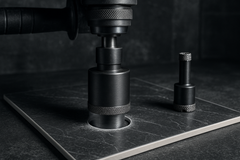 Dijamantske krune u akciji - bušenje keramike