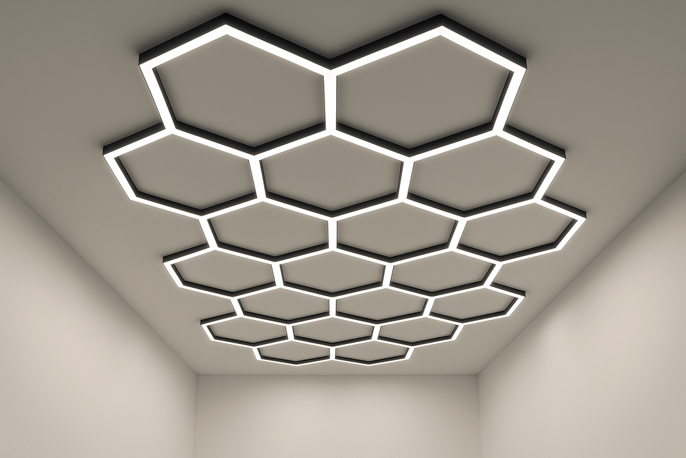 Heksagonalno LED osvetljenje - Profesionalna slika za prodaju