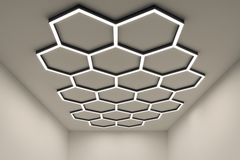 Heksagonalno LED osvetljenje - Profesionalna slika za prodaju