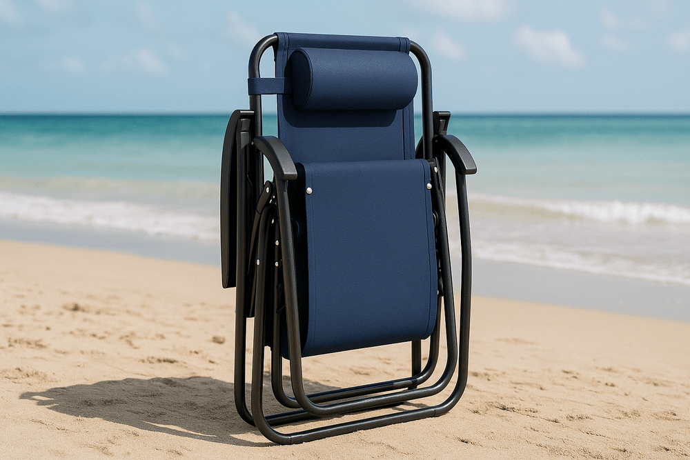 Ležaljka stolica za plažu - sklopljena