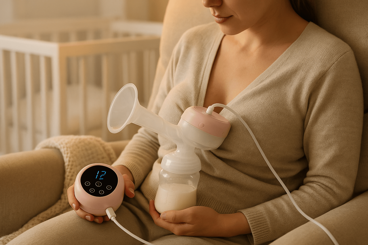 Realistična slika korišćenja električne pumpe za dojenje