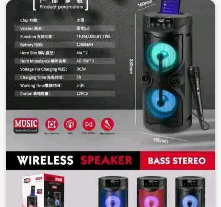 SOONBOX Bluetooth Zvucnik Sa Mikrofonom Za Karaoke