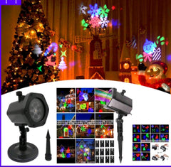 Led PROJEKTOR Disko Laser NOVOGODIŠNJI Sa Motivima