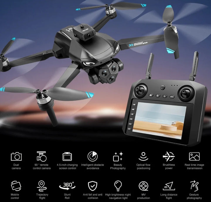 Dron M33 Letilica Sa Dvije 4K Kamere i Displejom - Profesionalni GPS Dron