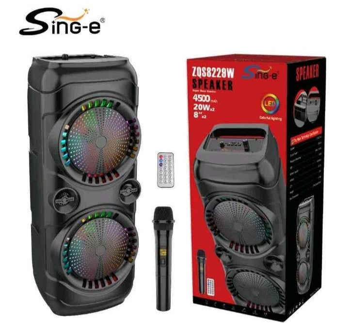 Bluetooth Zvucnik ZQS - 8229 Sa Mikrofonom Za Karaoke