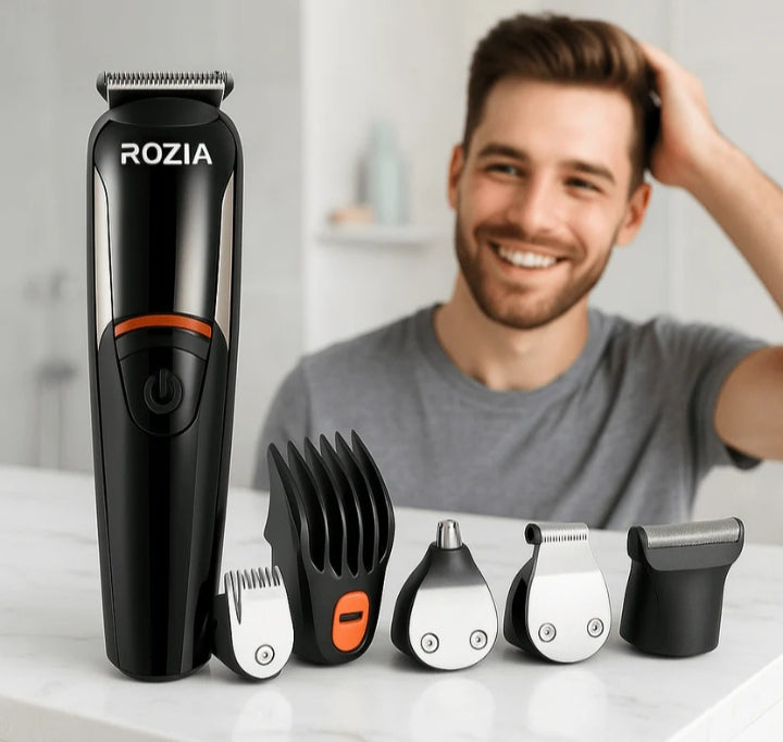 Profesionalna Mašinica Za Šišanje Brijanje Trimer Rozia 6u1 Set