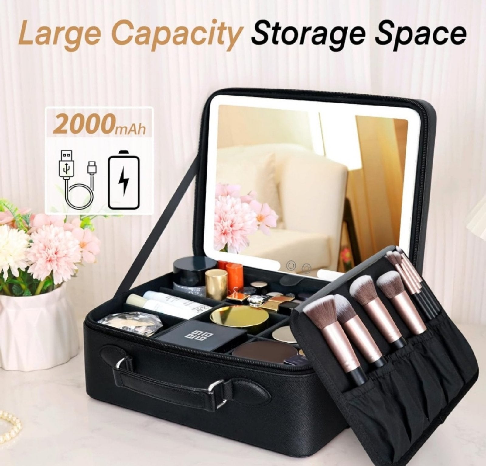 Kozmetička Torbica / Kofer Sa Led Ogledalom NESESER