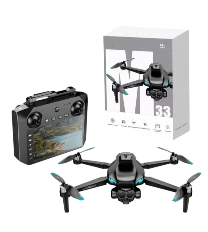 Dron M33 Letilica Sa Dvije 4K Kamere i Displejom - Profesionalni GPS Dron
