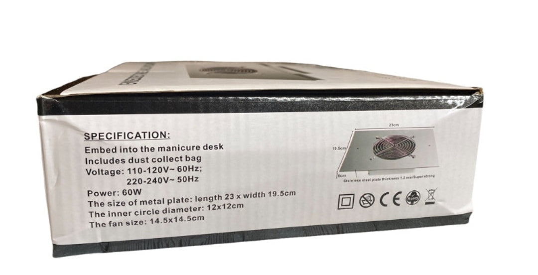 Ugradbeni Aspirator Za Prašinu / Nokte 60W Manikir