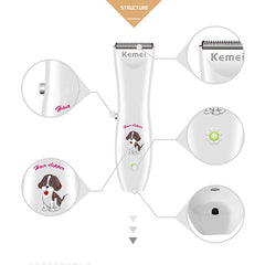 Kemei Mašinica Za Šišanje Kućnih Ljubimaca - Profesionalna Za Pse i Mačke Tiha
