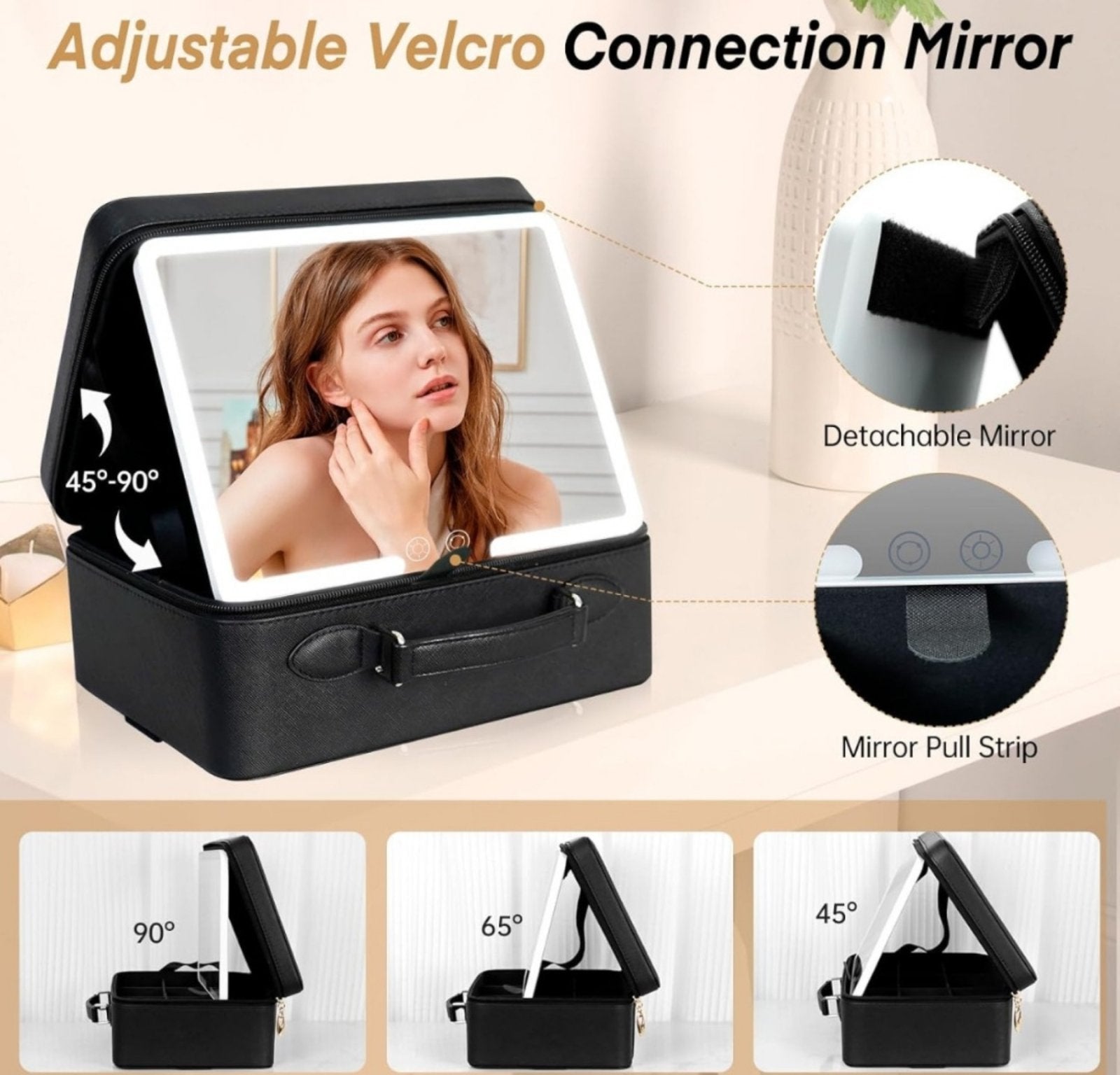 Kozmetička Torbica / Kofer Sa Led Ogledalom NESESER