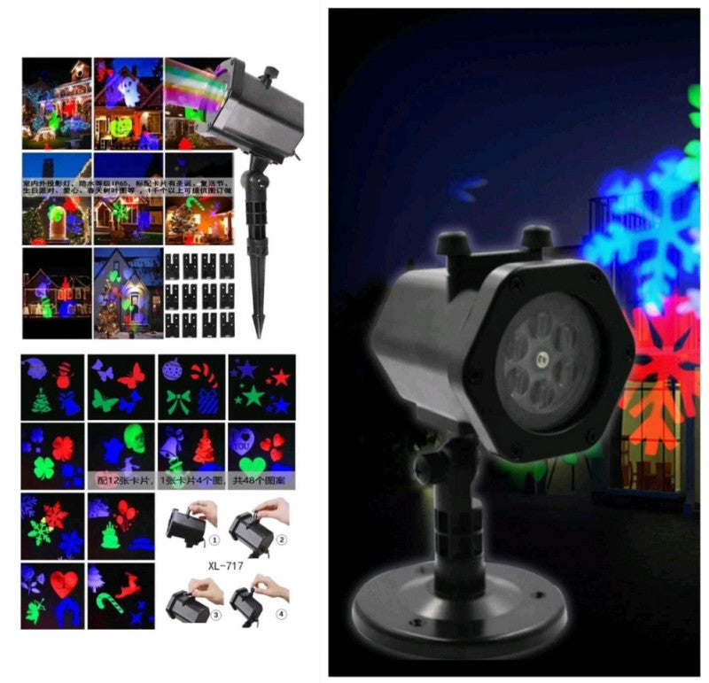 Led PROJEKTOR Disko Laser NOVOGODIŠNJI Sa Motivima