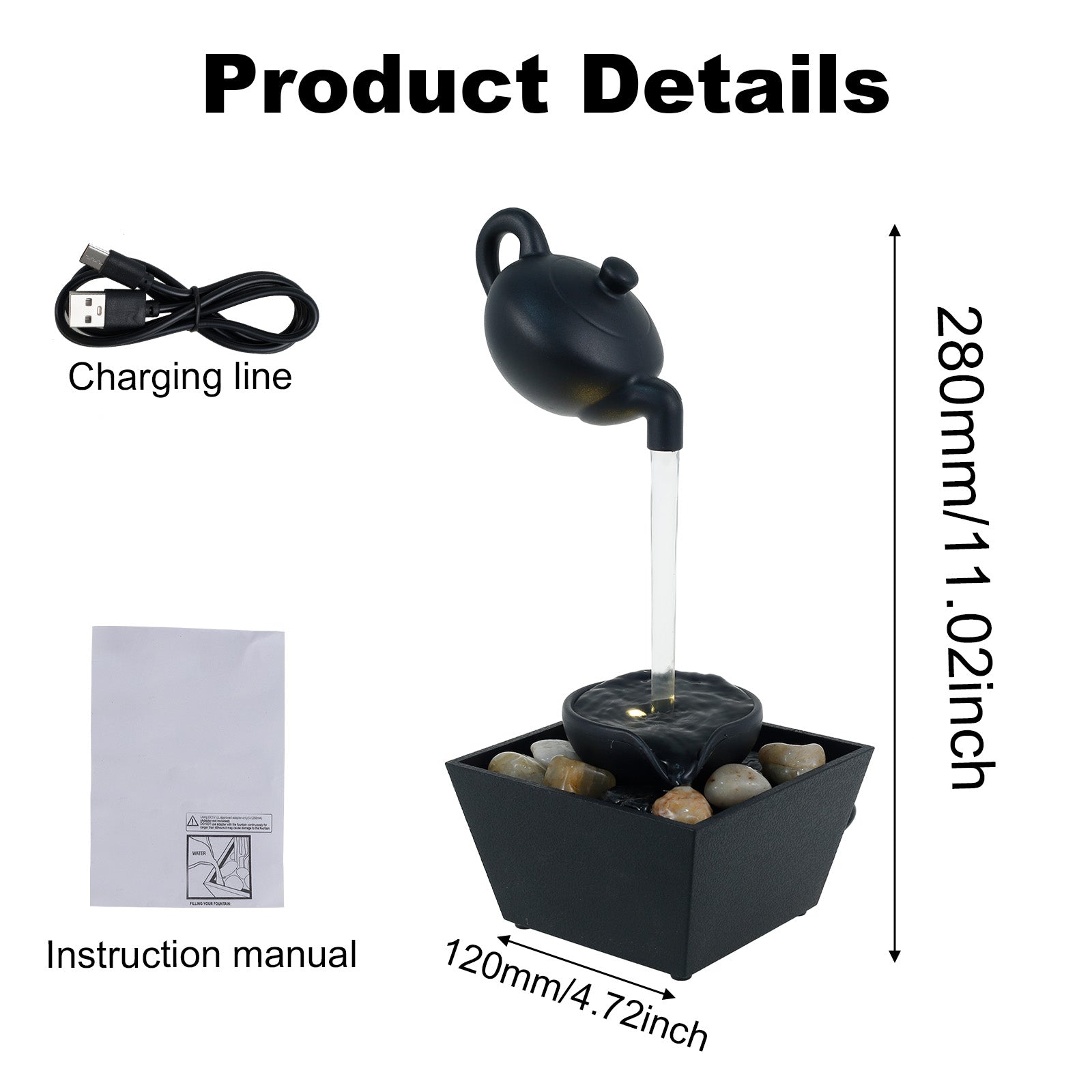 Dekorativna Fontana LEBDECI CAJNIK