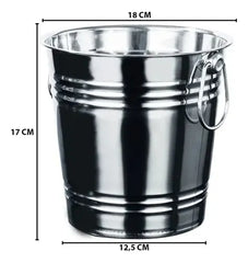 Metalna Posuda Za Piće i Led Kibla 17x18x12.5cm - Kompaktna Elegantna