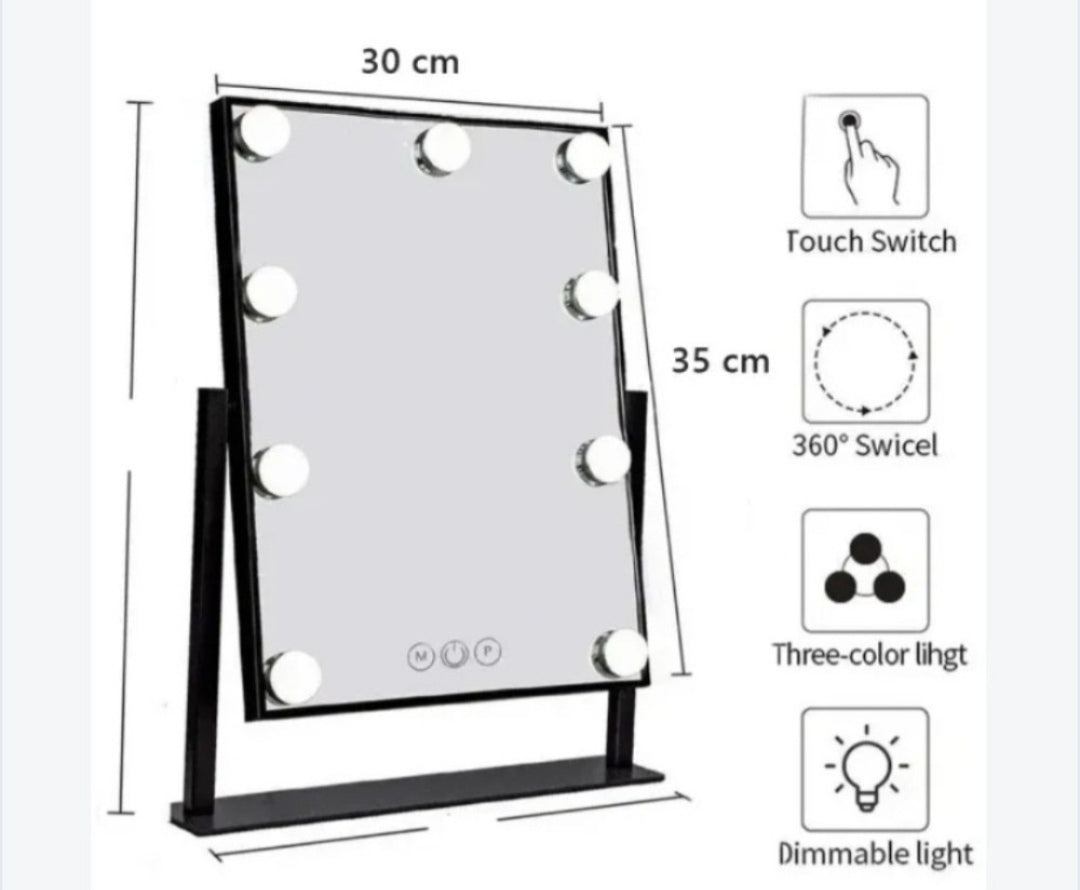 Led Profesionalno Ogledalo Za Šminkanje Kozmetičko