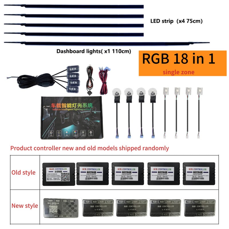 Led Rasvjeta RGB Za Automobil Unutrašnjost