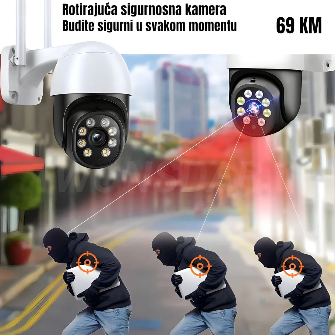 Rotirajuća WI-FI sigurnosna IP Kamera za video nadzor