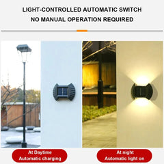 LED SOLARNE VANJSKE LAMPE ZA ZID 4 KOM