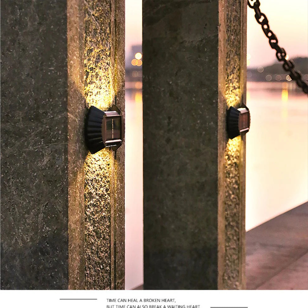 LED SOLARNE VANJSKE LAMPE ZA ZID 4 KOM