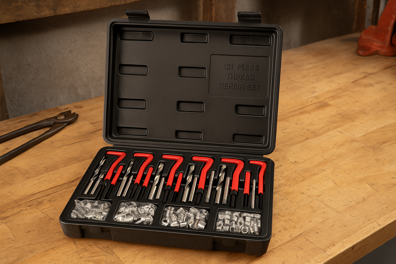 Set za popravak navoja 131 dijelova - otvoreni kofer