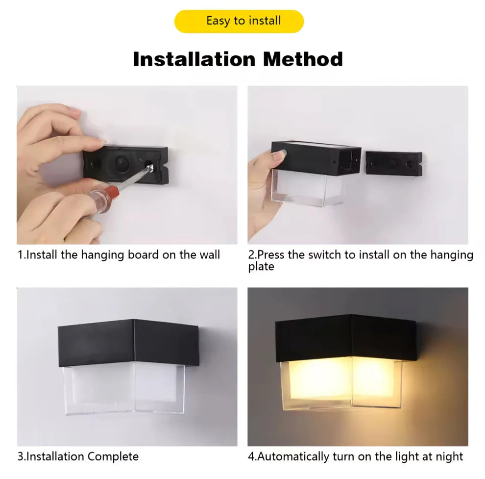 Solarna LED vrtna svjetiljka RIXME ZA ZID